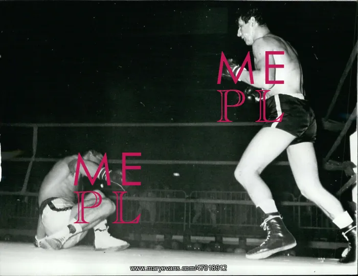 : Boxing. Nov. 06, 1962 - Armand Vanucci Knocked to the Ground by Luis Folledo : Boxing. Nov. 06, 1962 - Armand Vanucci Knocked to the Ground by Luis Folledo