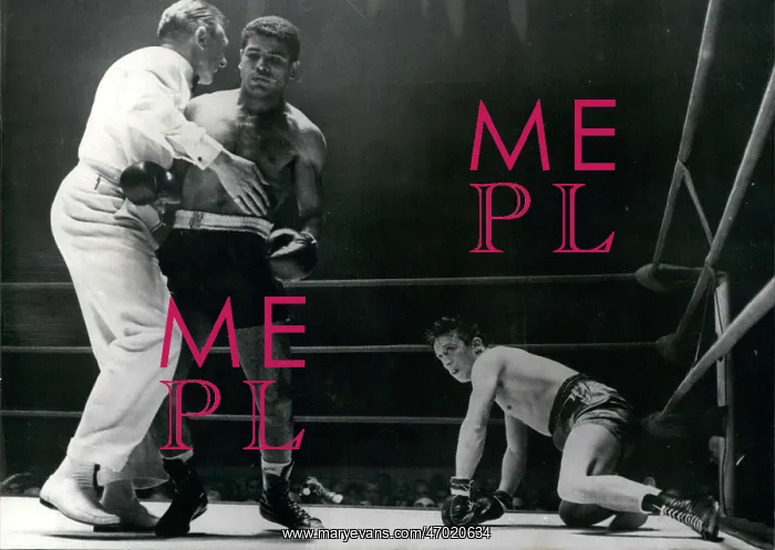 : Boxing. Dec. 04, 1962 - Omrane Sadok Defeats Maurice Auzel in Third Round, Paris : Boxing. Dec. 04, 1962 - Omrane Sadok Defeats Maurice Auzel in Third Round, Paris