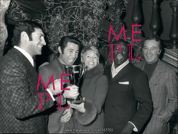 : Boxing. Feb. 16, 1972 - Here is Jacques Kechichain with Eliane Varon, America's Griffith, : Boxing. Feb. 16, 1972 - Here is Jacques Kechichain with Eliane Varon, America's Griffith,