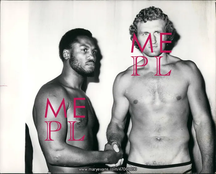 : Boxing. Jul. 07, 1973 - Bugner And Frazier Weigh-In For Tonight's Fight : Boxing. Jul. 07, 1973 - Bugner And Frazier Weigh-In For Tonight's Fight