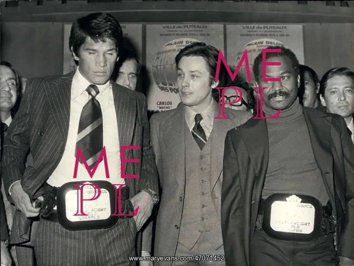 : Boxing. Feb. 07, 1974 - The two boxers held a press conference at the city : Boxing. Feb. 07, 1974 - The two boxers held a press conference at the city