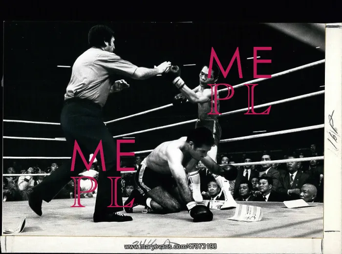 : Boxing. 1974 - Challenger Wins World Title with Knock-Out in Japan : Boxing. 1974 - Challenger Wins World Title with Knock-Out in Japan