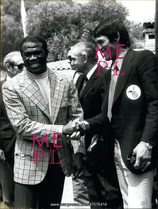 : Boxing. May 29, 1973 - A press conference was held today with America's Emile Griffith : Boxing. May 29, 1973 - A press conference was held today with America's Emile Griffith
