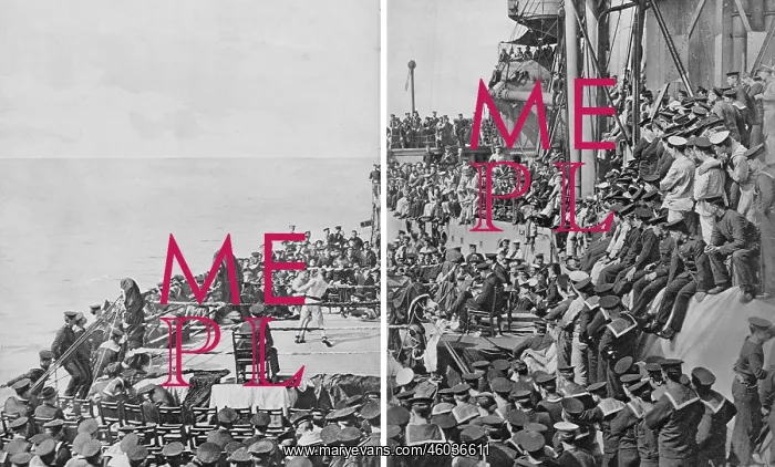: Boxing on board a battleship during WWI : Boxing on board a battleship during WWI