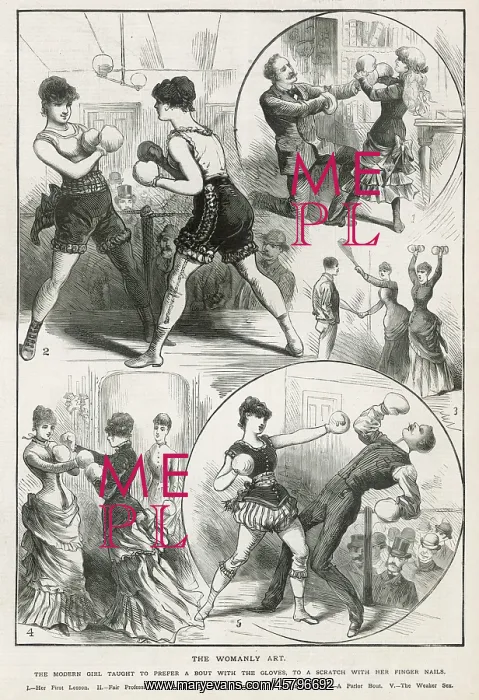 : Boxing for Ladies 1886 : Boxing for Ladies 1886