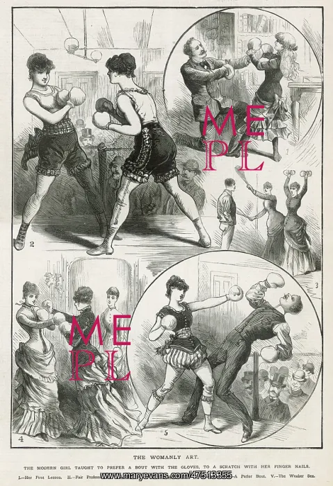 : Boxing for Ladies 1886 : Boxing for Ladies 1886