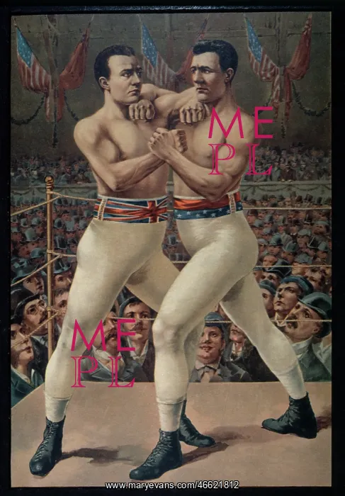 : Boxing match between Charles Mitchell and James Corbett : Boxing match between Charles Mitchell and James Corbett