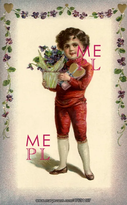  : Boy with Basket of Violets