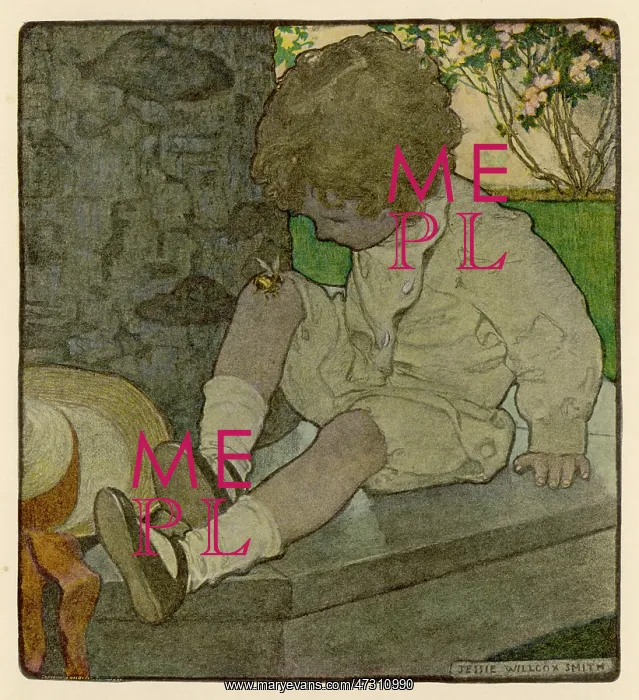 : Boy and Bee on Knee : Boy and Bee on Knee