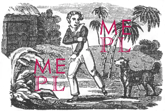 : Boy bitten by dog, c. 1800 : Boy bitten by dog, c. 1800