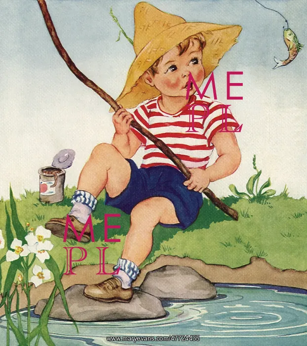 : Boy catches Fish