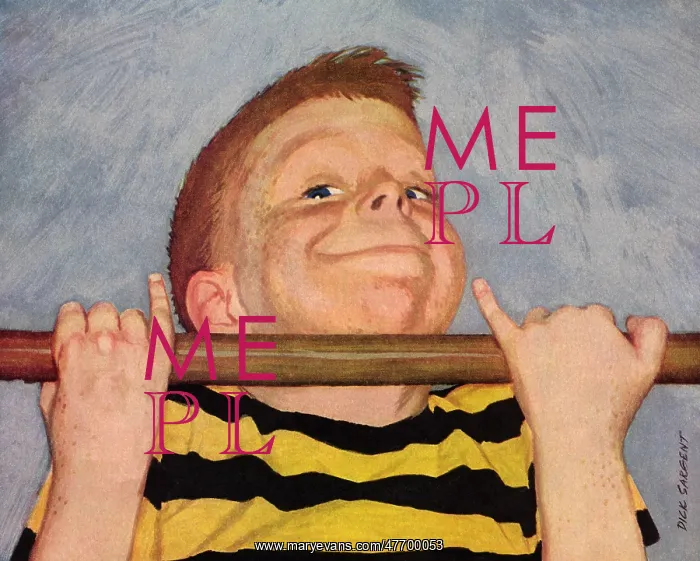 : Boy Does Chin-Up : Boy Does Chin-Up