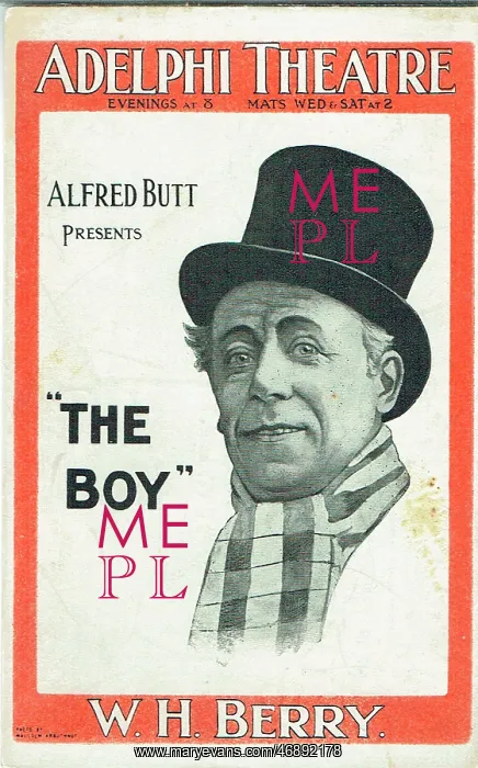 : The Boy by Fred Thompson with W H Berry : The Boy by Fred Thompson with W H Berry