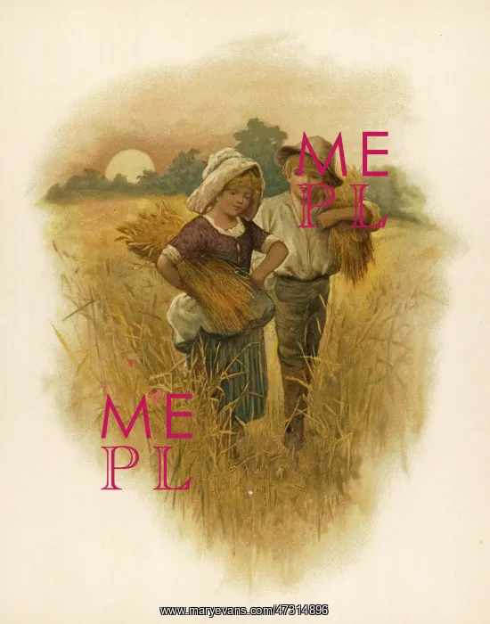 : BOY & GIRL / HARVEST 1891 : BOY & GIRL / HARVEST 1891