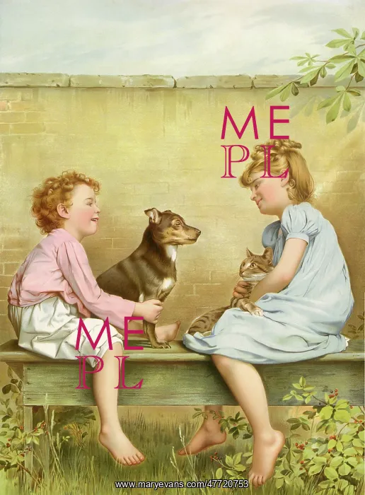 : Boy and Girl with Pets : Boy and Girl with Pets