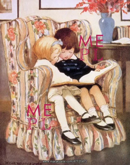  : Boy and Girl Reading