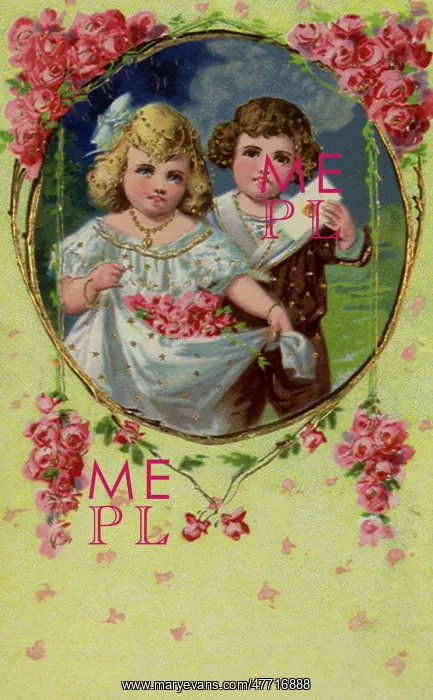  : Boy and Girl with Roses