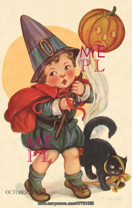 : Boy as Halloween Witch : Boy as Halloween Witch