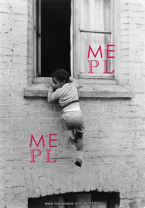 : Boy hanging from a windowsill : Boy hanging from a windowsill