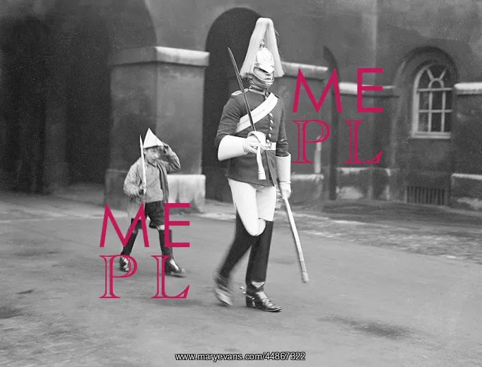 : Boy Imitating Guardsman : Boy Imitating Guardsman