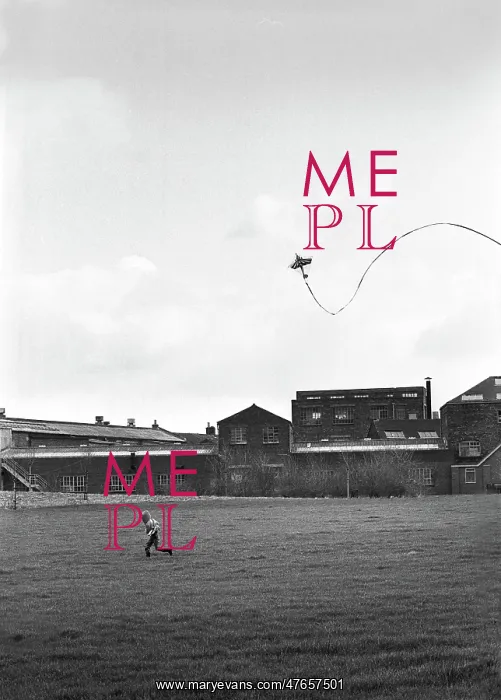 : Boy with kite, Stoke : Boy with kite, Stoke