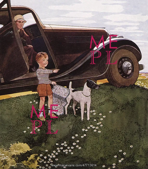  : Boy with Map and Dog