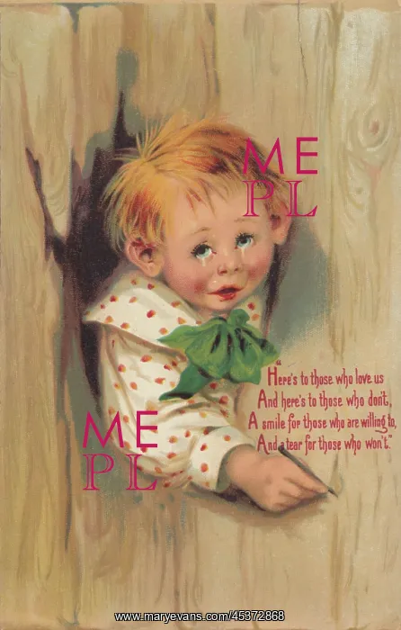 : Boy with message : Boy with message