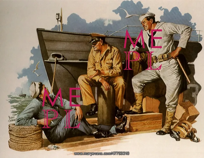 : Boy with Two Military Men : Boy with Two Military Men