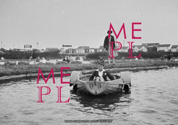  : Boy in a pedalo boat