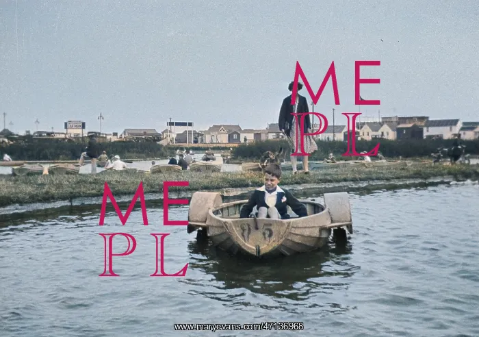  : Boy in a pedalo boat