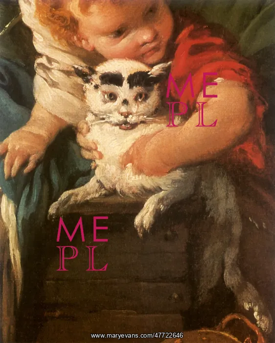  : Boy playing with Cat, by Boucher