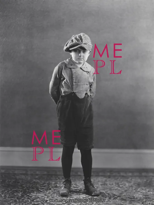  : Boy posing with hands behind back
