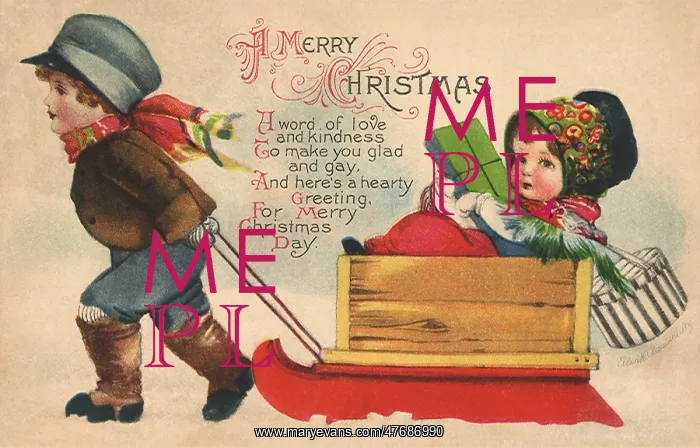 : Boy Pulls Girl and Gifts : Boy Pulls Girl and Gifts