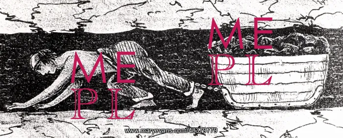 : Boy putter dragging a sledge of coal along a : Boy putter dragging a sledge of coal along a