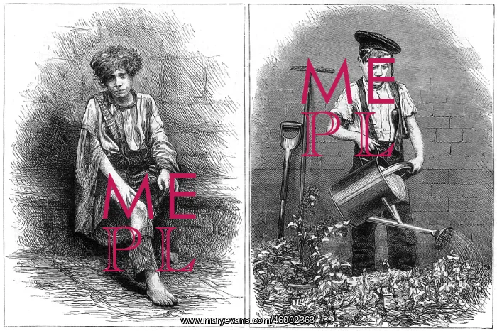 : A boy before and after reclamation : A boy before and after reclamation