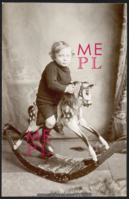  : Boy on rocking horse