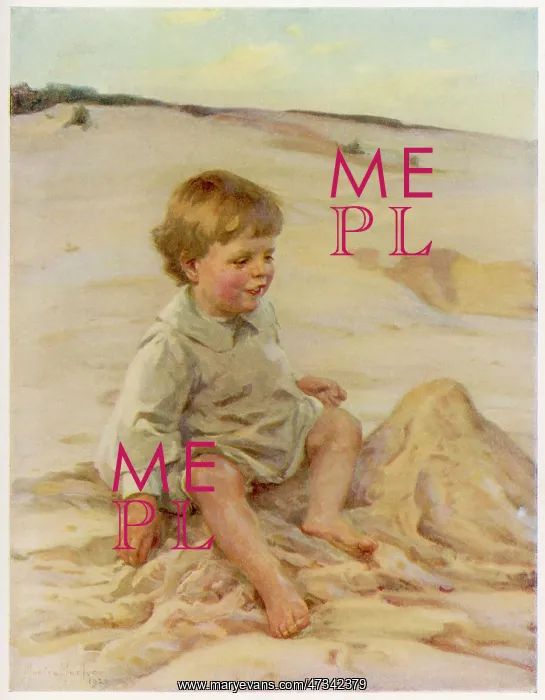 : Boy and Sandcastle : Boy and Sandcastle