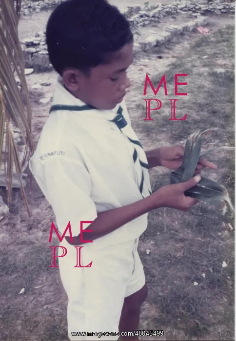 : Boy scout on Tuvalu, Gilbert Islands, Pacific : Boy scout on Tuvalu, Gilbert Islands, Pacific