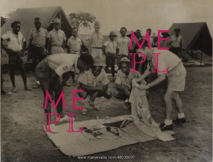 : Boy scouts of the Belgian Congo, Central Africa : Boy scouts of the Belgian Congo, Central Africa
