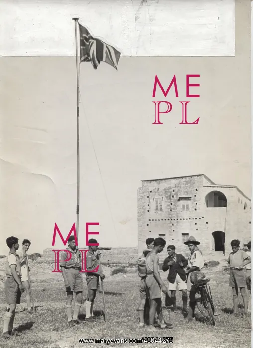: Boy scouts with flag, Cyprus : Boy scouts with flag, Cyprus