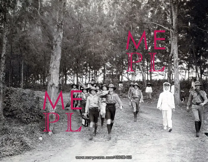  : Boy scouts on a hiking activity, Mauritius