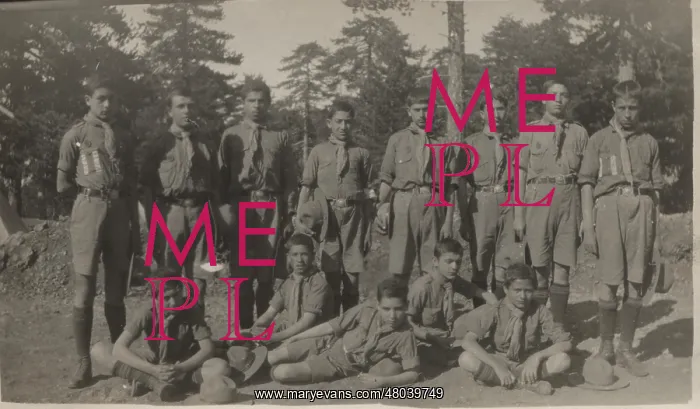 : Boy scouts at Lemythou, Cyprus : Boy scouts at Lemythou, Cyprus
