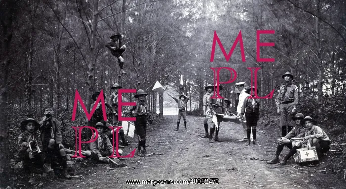  : Boy scouts on an outdoor activity, Mauritius