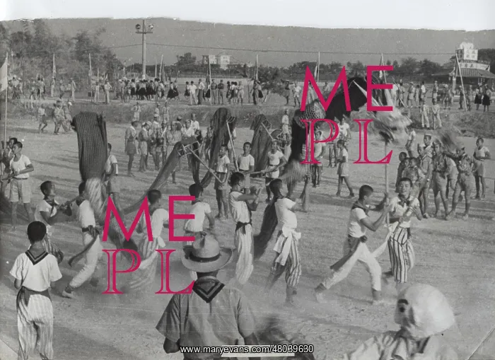 : Boy Scouts perform Devil Dances, Nanking, China : Boy Scouts perform Devil Dances, Nanking, China