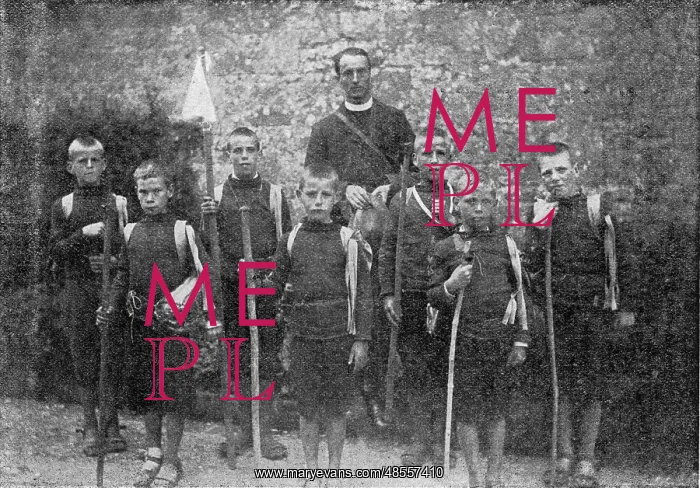 : Boy Scouts at St Joseph's Home for Boys, Hinton Martell, Dor : Boy Scouts at St Joseph's Home for Boys, Hinton Martell, Dor
