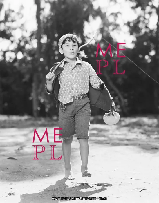  : Boy in short pants whistling