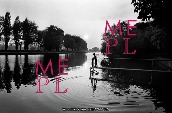 : Boy silhouette, River Thames, Windsor : Boy silhouette, River Thames, Windsor