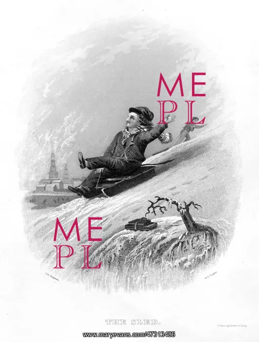  : BOY SLEDGING 1842