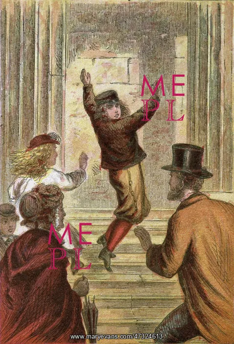 : BOY SLIPS ON STEPS : BOY SLIPS ON STEPS