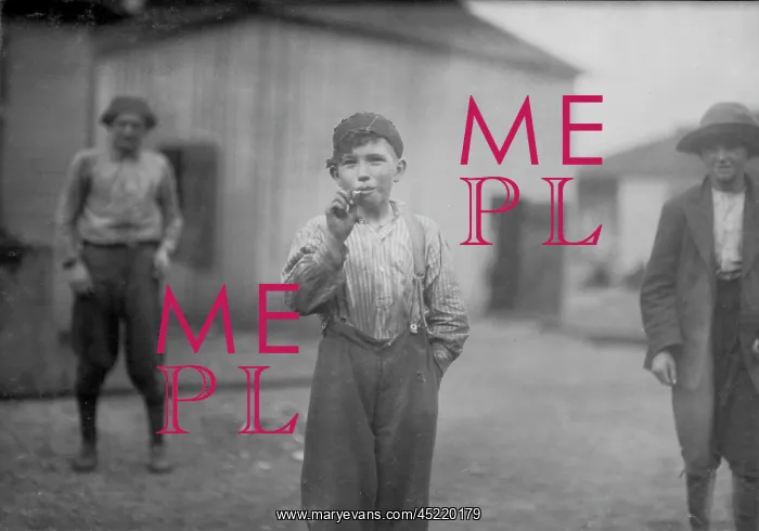 : Boy smoking, original caption: John Tidwell, ? : Boy smoking, original caption: John Tidwell, ?
